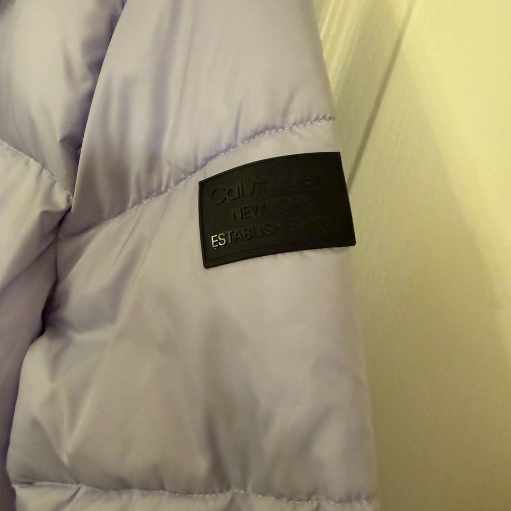 Calvin Klein Lavender Puffer Coat - Picture 4 of 4